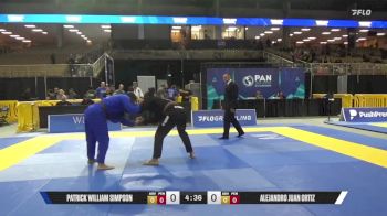 Alejandro Juan Ortiz vs Patrick William Simpson 2025 Pan Jiu Jitsu IBJJF Championship