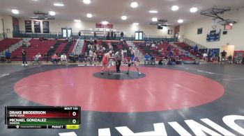 132 lbs 1st Place Match - Michael Gonzalez, Warden vs Drake Broderson, White Swan