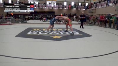 215 lbs Quarters - Carson Slorah, Moen Wrestling Academy vs Brendan Lamfers, Team Zapas Wrestling Club