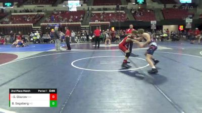 130 lbs 2nd Place Match - Gleb Glazcov, Alavanca Wrestling vs Bo Segeberg, Montana Disciples