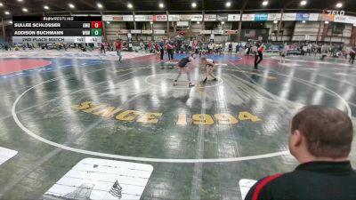 82 lbs 2nd Place Match - Sullee Schlosser, Glendive Mat Devils vs Addison Buchmann, Westside Raider Wrestling