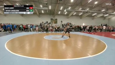 144 lbs Cons. Round 2 - Dean Larry, Holy Family vs Wyatt Engelsen, Rock Canyon
