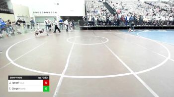 75-B lbs Semifinal - JoJo Igneri, Yale Street vs Tyler Gieger, Cordoba Trained