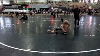 50 lbs Cons. Round 3 - Emmabelle Graham, Joelton Wrestling Club vs Arabelle Roberts, Ground Zero Wrestling Club