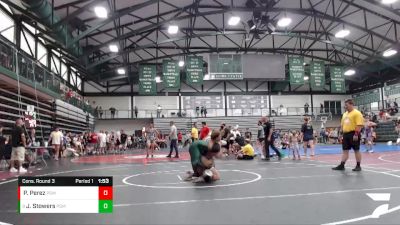 184-198 lbs Cons. Round 3 - Jai`vione Stowers, Unattached vs Porfirio Perez, Dubuque RTC