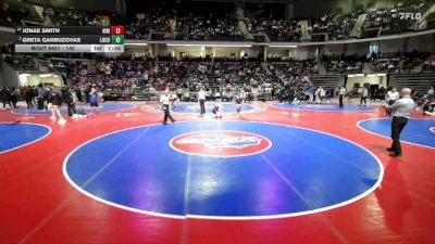 140 lbs 1st Place Match - Jonae Smith, Villa Rica vs Greta Garbuzovas, Lumpkin Co.