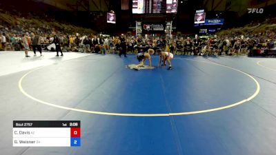 132 lbs Cons 32 #2 - Christian Davis, AZ vs Garrison Weisner, OH