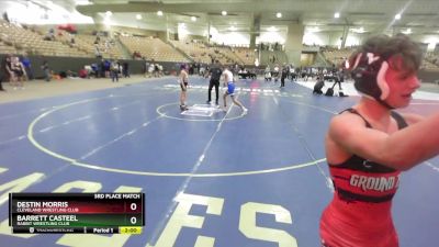 105 lbs 3rd Place Match - Barrett Casteel, Rabbit Wrestling Club vs Destin Morris, Cleveland Wrestling Club