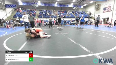 138-143 lbs Final - Kinley Vereide, Claremore Wrestling Club vs Tylee Johnson, Checotah Matcats