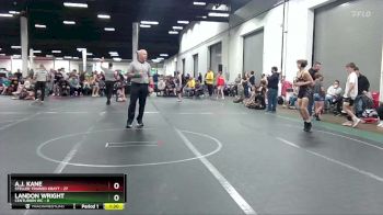 92 lbs Round 1 (4 Team) - A.J. Kane, Steller Trained Krayt vs Landon Wright, Centurion WC