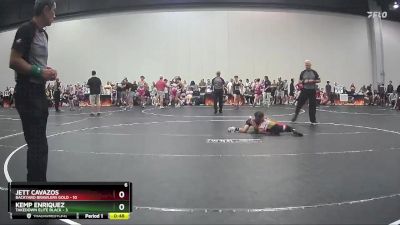 55 lbs Placement (4 Team) - Jett Cavazos, Backyard Brawlers Gold vs Kemp Enriquez, Takedown Elite Black