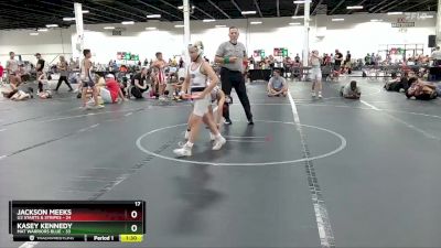 84 lbs Round 5 (6 Team) - Jackson Meeks, U2 Starts & Stripes vs Kasey Kennedy, Mat Warriors Blue