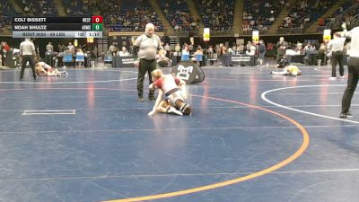 89 lbs Consy 4 - Colt Bissett, West Greene vs Noah Shultz, Armstrong