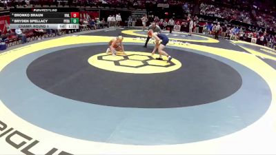 D2-113 lbs Champ. Round 1 - Bryden Spellacy, Padua Franciscan vs Bronko Braun, Indian Valley