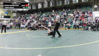 106 lbs Champ. Round 2 - Landon Bergmooser, Brighton vs Grady Moos, Elyria Catholic