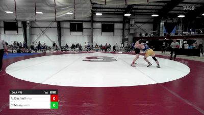 197 lbs Semifinal - Aris Dashiell, Wesleyan vs Charles Maloy, Western New England