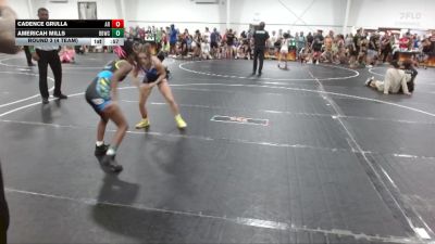 92 lbs Round 3 (4 Team) - Americah Mills, Backyard Bullies Wrestling Club vs Cadence Grulla, AR-15