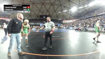 Boys 2A 175 lbs Champ. Round 1 - Isaiah Gilcrist, Orting vs Shaun Lay, Selah