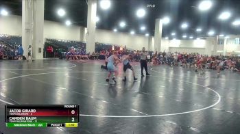 138 lbs Round 1 (8 Team) - Jacob Girard, Team Delaware vs Camden Baum, Team Nauman Pink