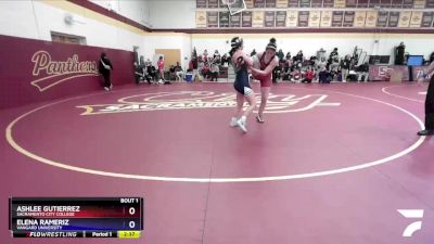 131 lbs Champ. Round 1 - Elena Rameriz, Vangard University vs Ashlee Gutierrez, Sacramento City College