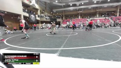 120 lbs Cons. Round 3 - Justin Tuttle, CK Young Lions vs Alyxzander Schuelke, Nebraska Boyz