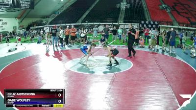 80 lbs Quarterfinal - Cruz Armstrong, Idaho vs Gabe Wolfley, Idaho