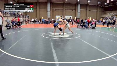 155 lbs Champ. Round 2 - Kinslee Collier, Edmond North vs Tiana Thorn, Liberty North