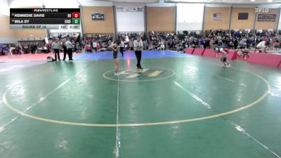 114 lbs Round Of 16 - Kennedie Davis, Bridgewater-Raynham vs Mila Dy, Cranston East