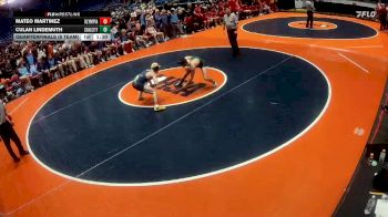 126 lbs Quarterfinals (8 Team) - Culan Lindemuth, Coal City vs Mateo Martinez, Stanford (Olympia)
