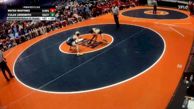 126 lbs Quarterfinals (8 Team) - Culan Lindemuth, Coal City vs Mateo Martinez, Stanford (Olympia)