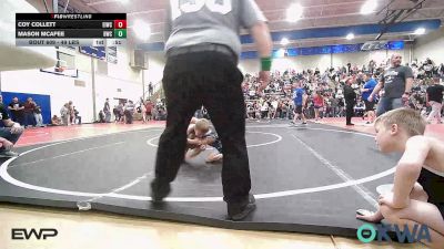 49 lbs Round Of 16 - Coy Collett, Eufaula Ironheads Wrestling Club vs Mason McAfee, Bartlesville Wrestling Club