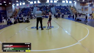 106 Gold Quarterfinal - Lazaro Soto, Southwest Miami vs Conner Bee, Glynn Academy