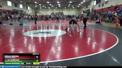 85 lbs Quarterfinal - Kegan Brown, Legends Of Gold vs Tj Richardson, Summit Wrestling Academy