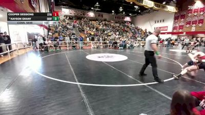 113 lbs Cons. Semi - Cooper Sessions, Star Valley vs Kayson Grant, Cody