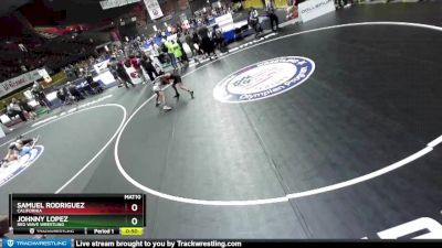 86 lbs Cons. Round 5 - Johnny Lopez, Red Wave Wrestling vs Samuel Rodriguez, California