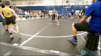 52 lbs Consi Of 8 #1 - Foster Barnes, Newcastle Youth Wrestling vs Dominick King, OKC Saints Wrestling