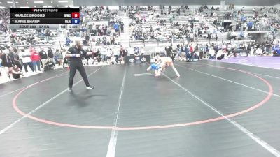 57 kg Semis - Karlee Brooks, Iowa Womens Wrestling Club vs Marie Sharp, New Jersey