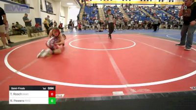 83-86 lbs Semifinal - Trey Roach, Broken Arrow Wrestling Club vs Ryatt Powers, Pryor Tigers