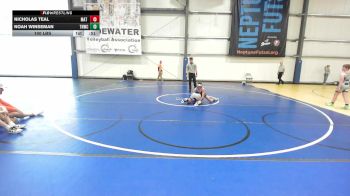 100 lbs Rr Rnd 2 - Nicholas Teal, Mat Warriors PWC vs Noah Winseman, TNWC