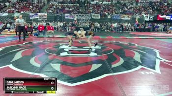 G - 100 lbs Semifinal - Dani Larson, Manhattan (Girls) vs Jaelynn Nace, Columbia Falls (Girls)