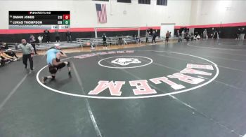 120 lbs Cons. Round 3 - Lukas Thompson, Carol Stream (GLENBARD NORTH) vs Omari Jones, Chicago (ST. RITA)