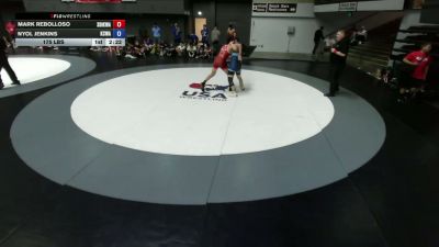 175 lbs Mark Rebolloso, SDIKWA - San Diego-Imperial Kids Wrestling Association vs Nyol Jenkins, KCWA - Kern County Wrestling Association