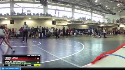 138 lbs Cons. Round 2 - Henry Lovan, Indiana vs Samuel Bustamante, Central Indiana Academy Of Wrestling