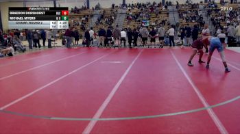 157 lbs Champ. Round 2 - Michael Myers, Iowa Central Community College vs Braedon Dorshorst, Wisconsin-La Crosse