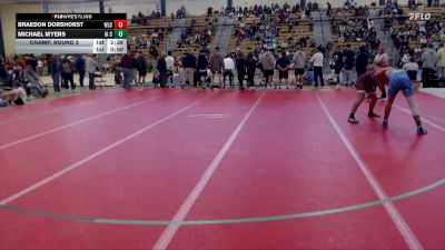157 lbs Champ. Round 2 - Michael Myers, Iowa Central Community College vs Braedon Dorshorst, Wisconsin-La Crosse