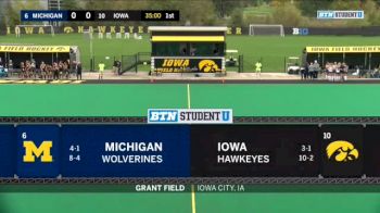 2018 Michigan vs Iowa | Big Ten Women's Field Hockey