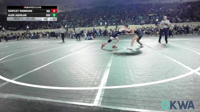 140 lbs Round Of 16 - Shipley Simmons, Shelton Wrestling Academy vs Alek Aguilar, Fort Gibson Youth Wrestling