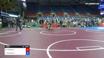 145 lbs Rnd Of 128 - Malcolm Williams, Arizona vs Trevor Christian, Missouri