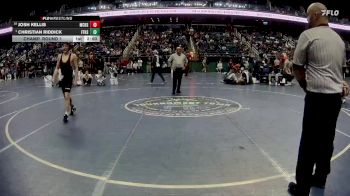 3A 138 lbs Champ. Round 1 - Christian Riddick, First Flight High School vs Josh Kellis, Montgomery Central High School