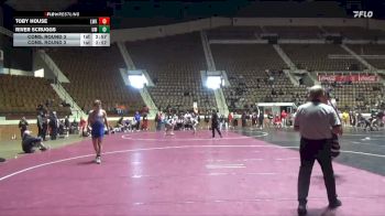 157 lbs Cons. Round 3 - Toby House, Truett McConnell University vs River Scruggs, Montevallo